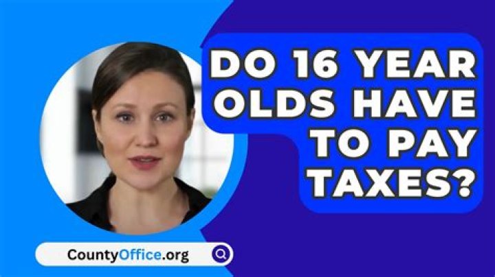 Are 16 year olds exempt from federal taxes?