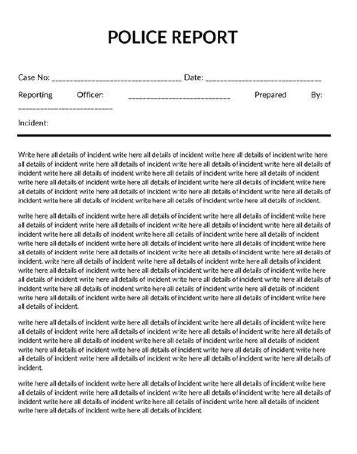 Are police reports public information?