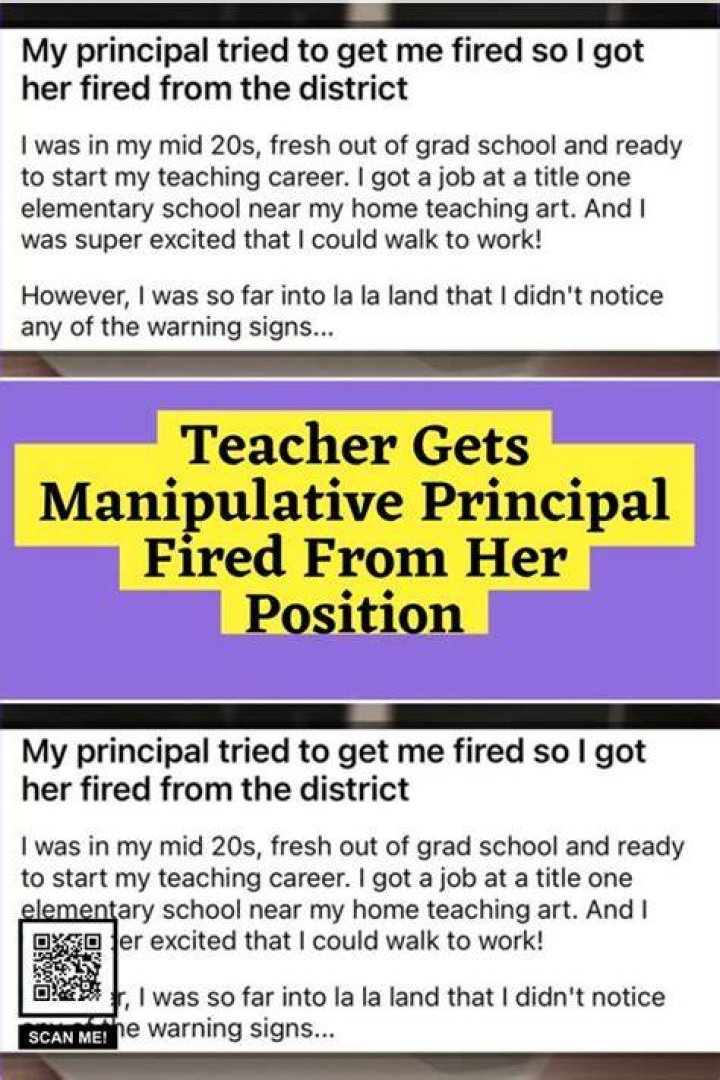 Can a principal be fired for dating a teacher?