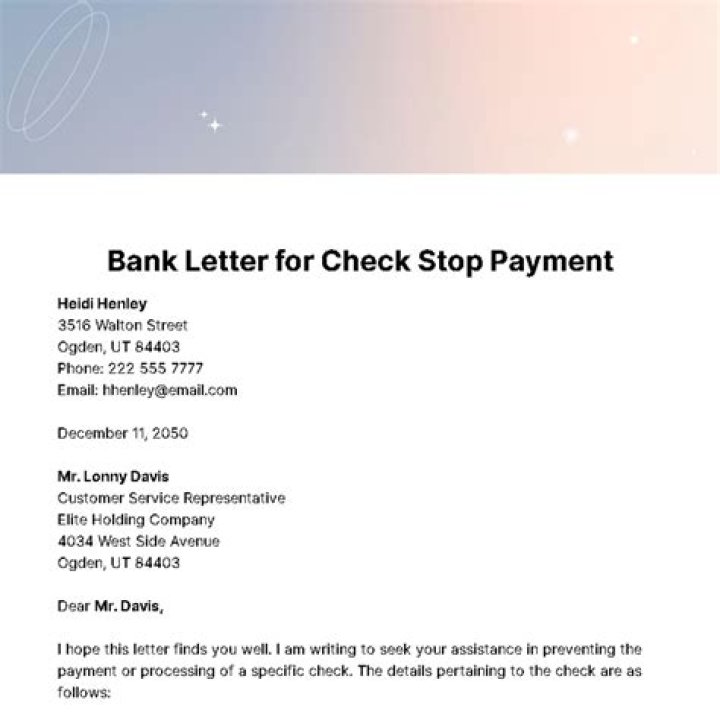 Can someone stop payment on a check after it has been deposited?