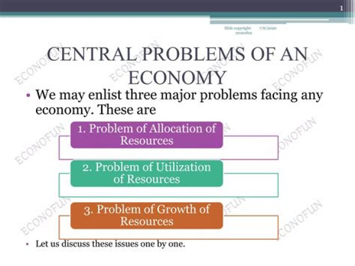 Can there be an economy without central problems?