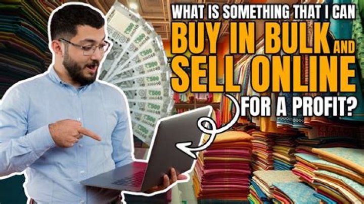 Can you buy something in bulk and sell for profit?