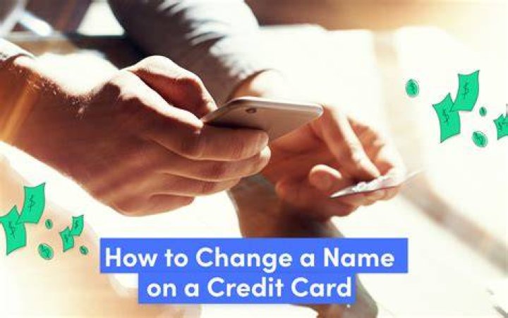 Can you change the name of a business credit card?