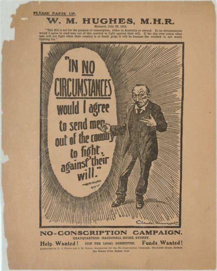 Did Billy Hughes support conscription?