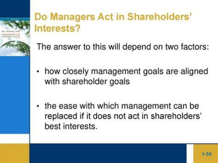 Do managers in corporations act in the owners shareholders interests?
