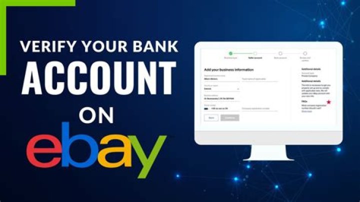 Does eBay use bank account?