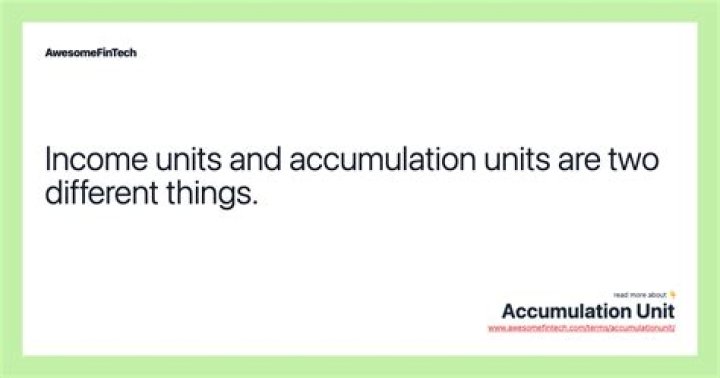 How are accumulation units taxed?