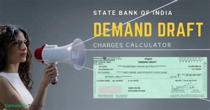 How are demand draft charges calculated?