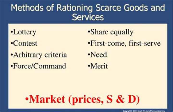 How do we ration scarce goods and services?