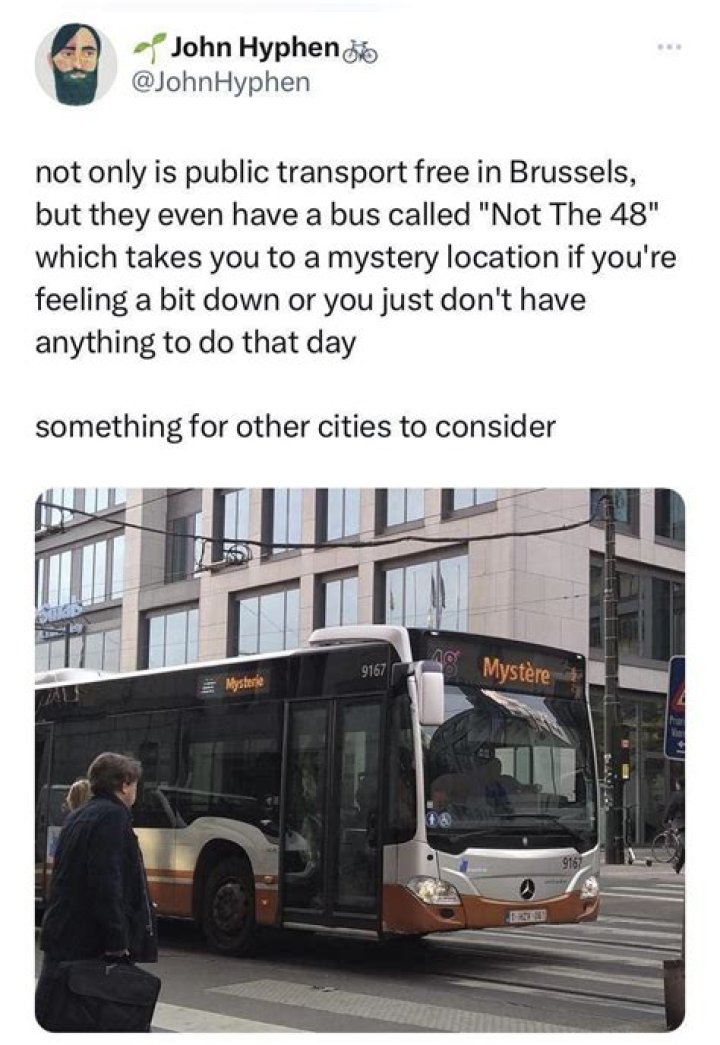 Is public transport free in Brussels?