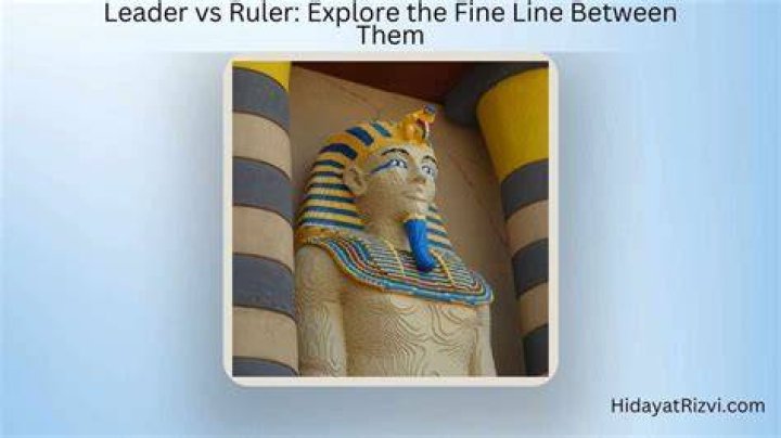 Is ruler the same as leader?