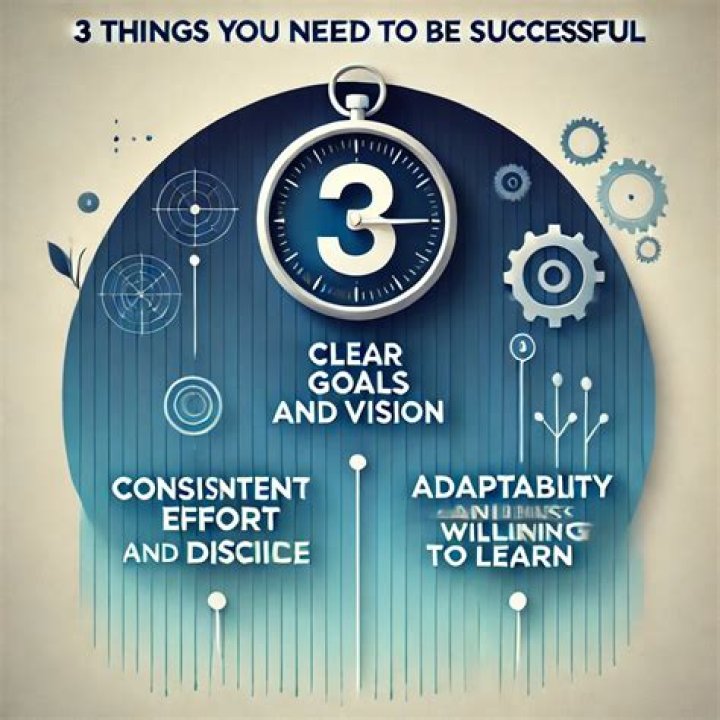 What are 3 things you need to be successful at work?