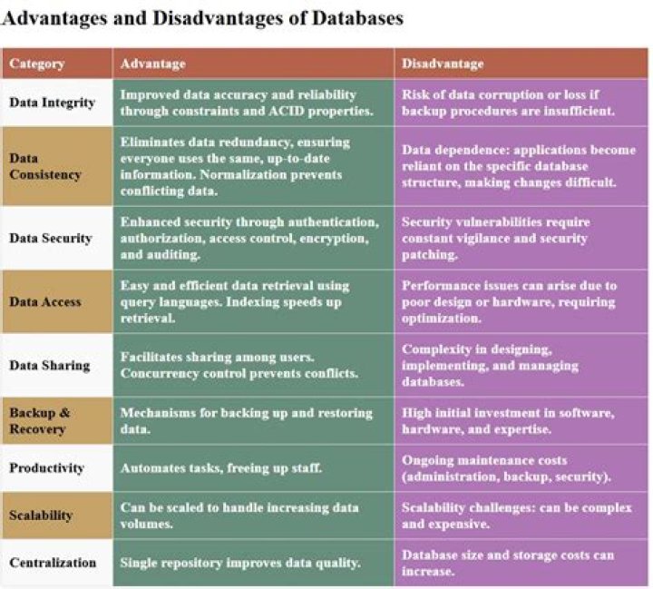 What are advantages of business databases?