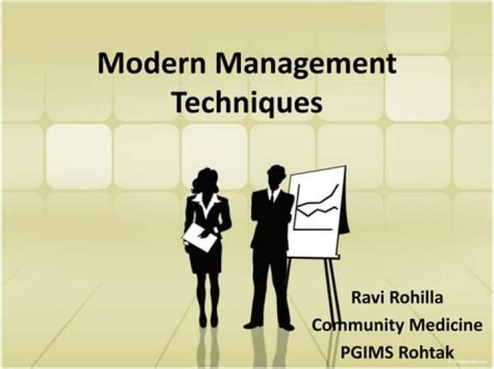 What are modern management techniques?