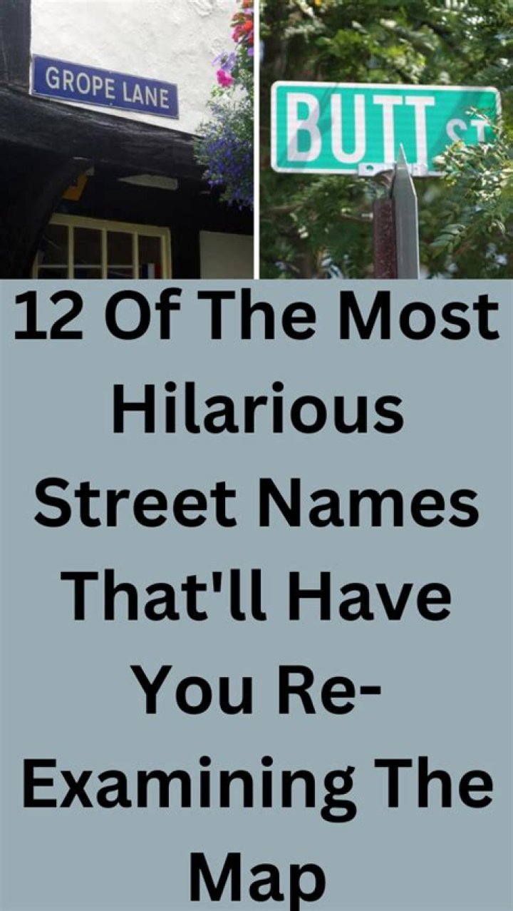 What are some unique street names?