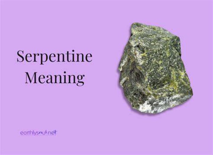 What does it mean serpentine?