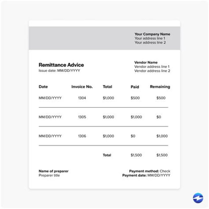 What is an example of a remittance?