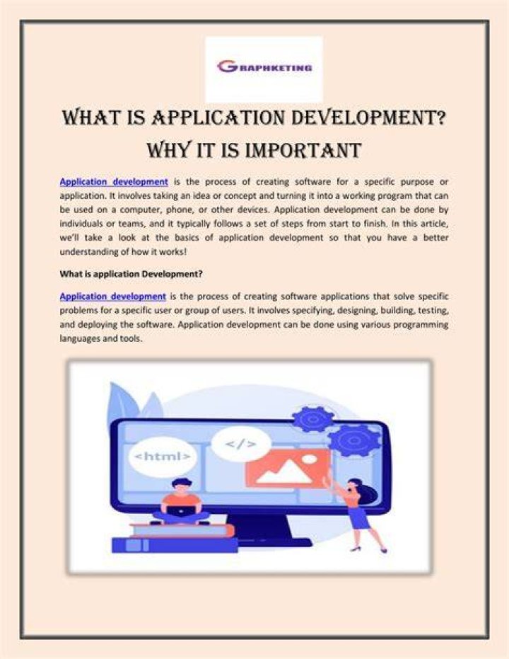 What is application development and why is it important?
