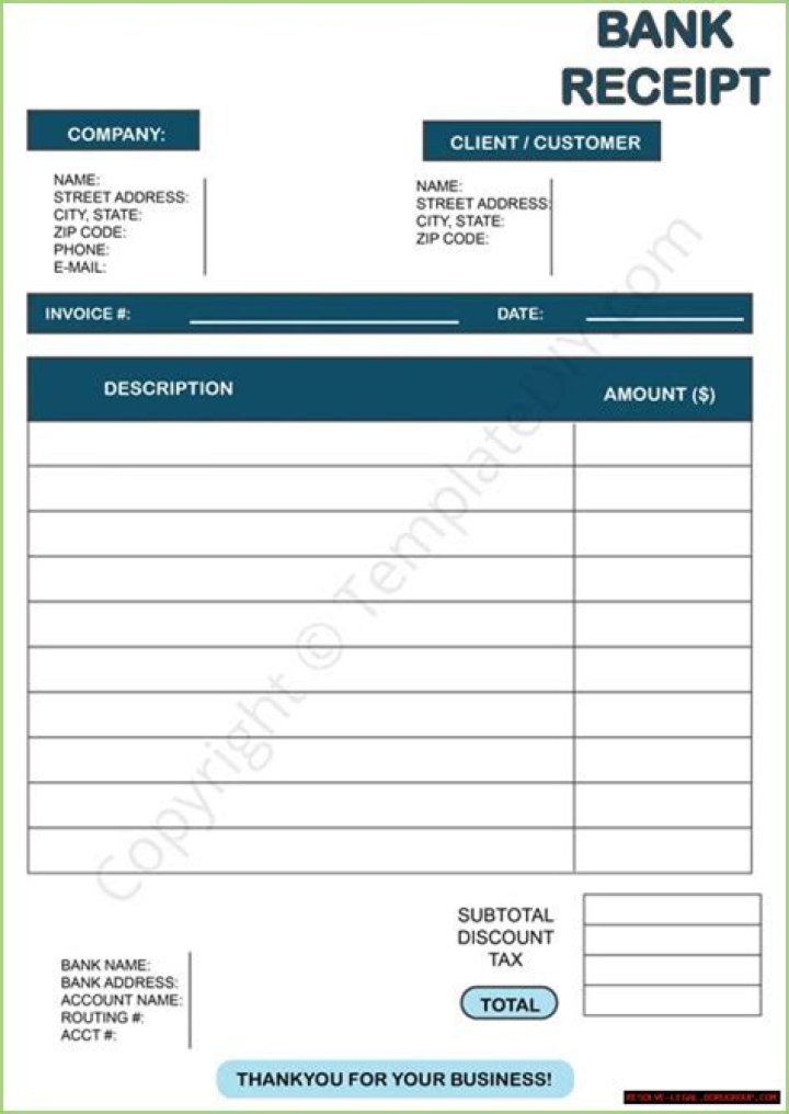 What is BR bank receipt?
