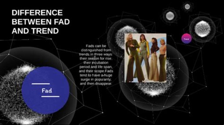 What is difference between fad and trend?