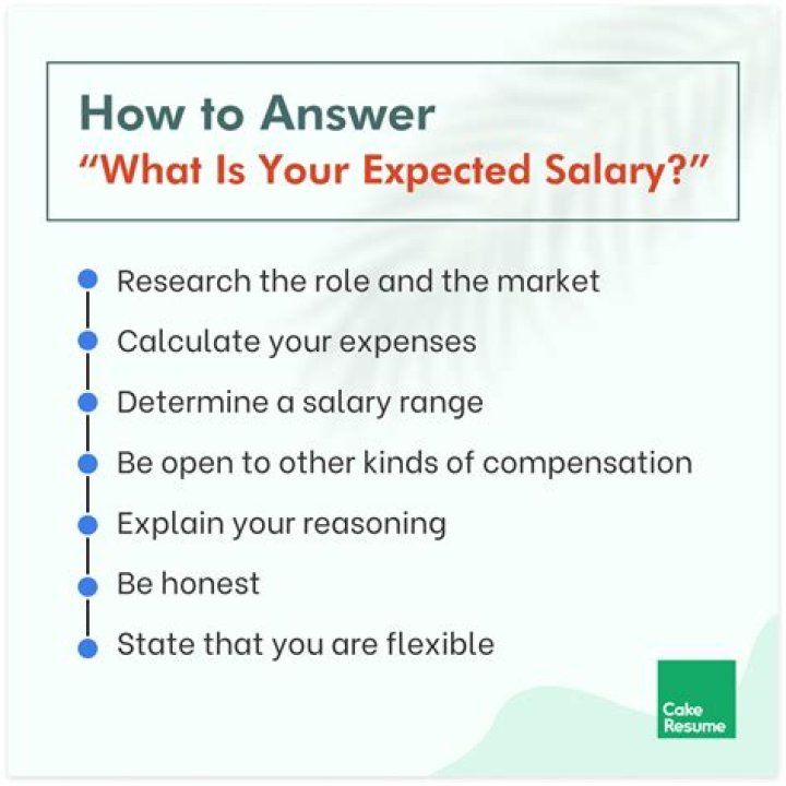 What salary are you seeking answer?