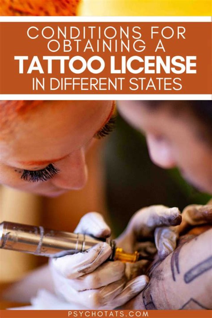 What states require a license to tattoo?