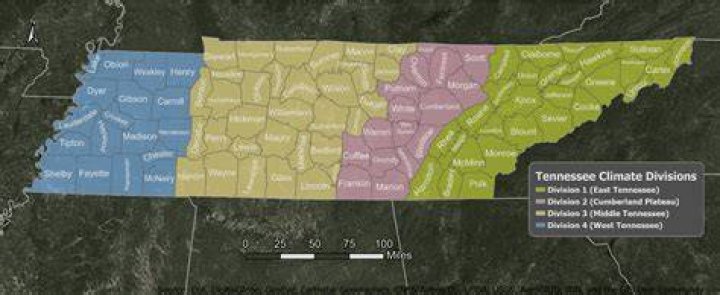 What type of climate does Tennessee have?