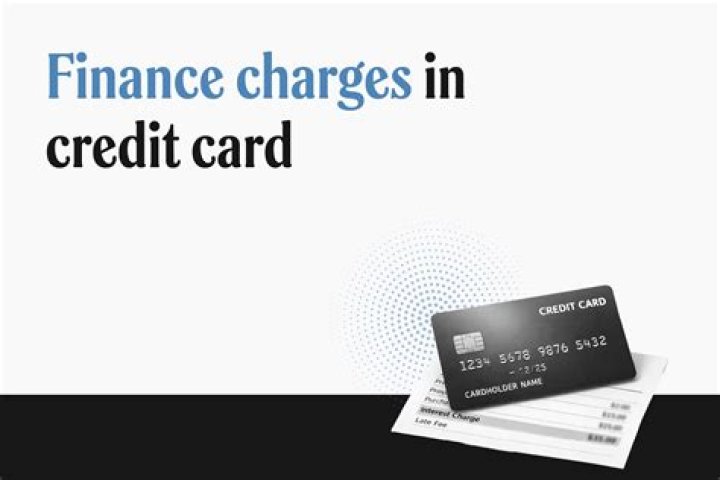 When using a credit card what is a finance charge applied to?