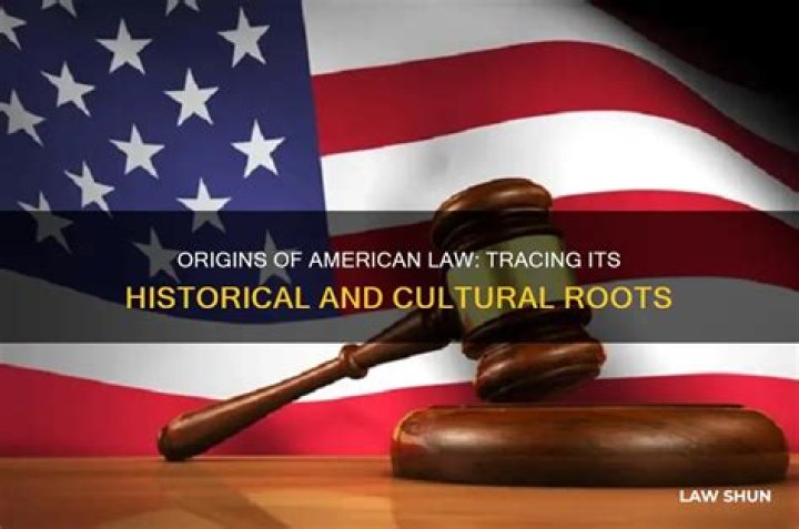 Where did the American ideas of law come from?