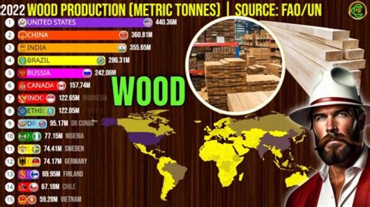 Who is the largest producer of timber?