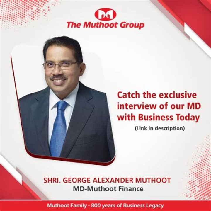 Who is the MD of Muthoot group?