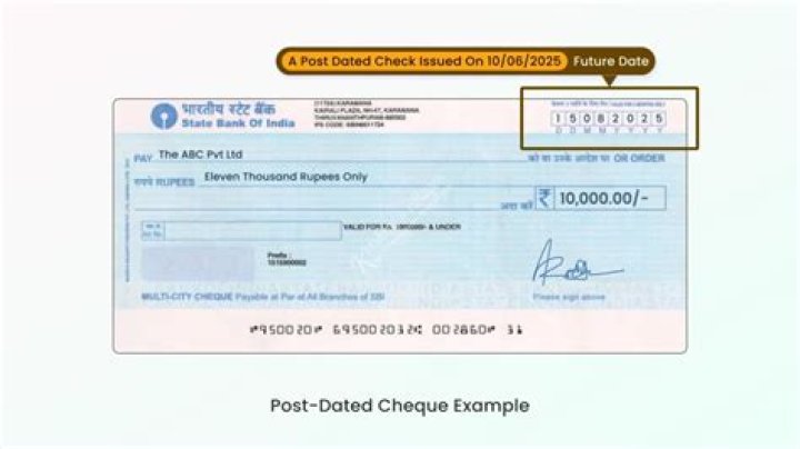 Why should you not postdated a check?