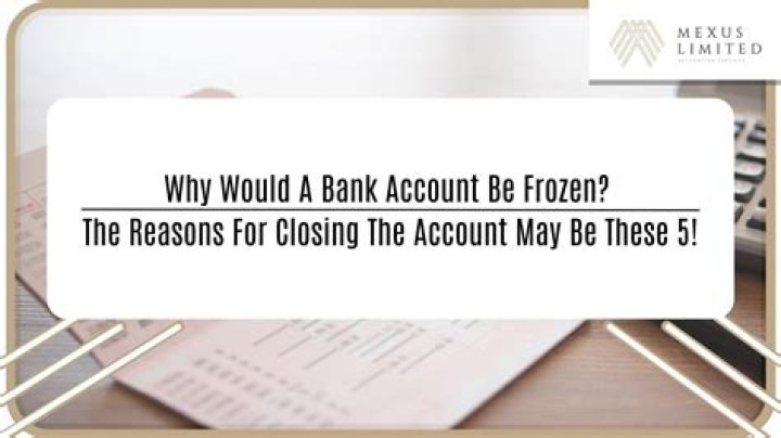 Will my bank account be frozen in bankruptcy?
